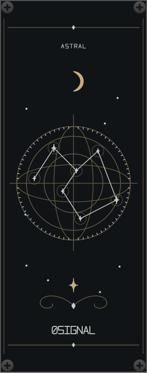 Astral ornamental blank panel
