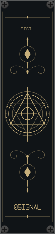 Sigil ornamental blank panel